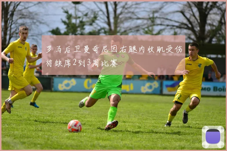 罗马后卫曼奇尼因右腿内收肌受伤将缺席2到3周比赛